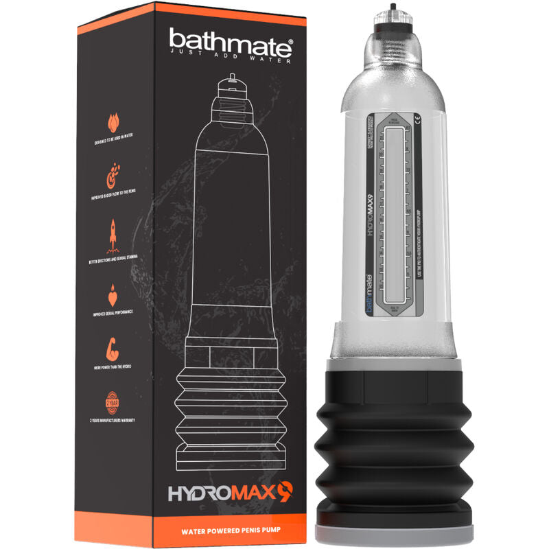 BATHMATE - HYDROMAX 9 TRANSPARENT PENIS INCREASE PUMP BATHMATE  NOCTURNA DESIRES