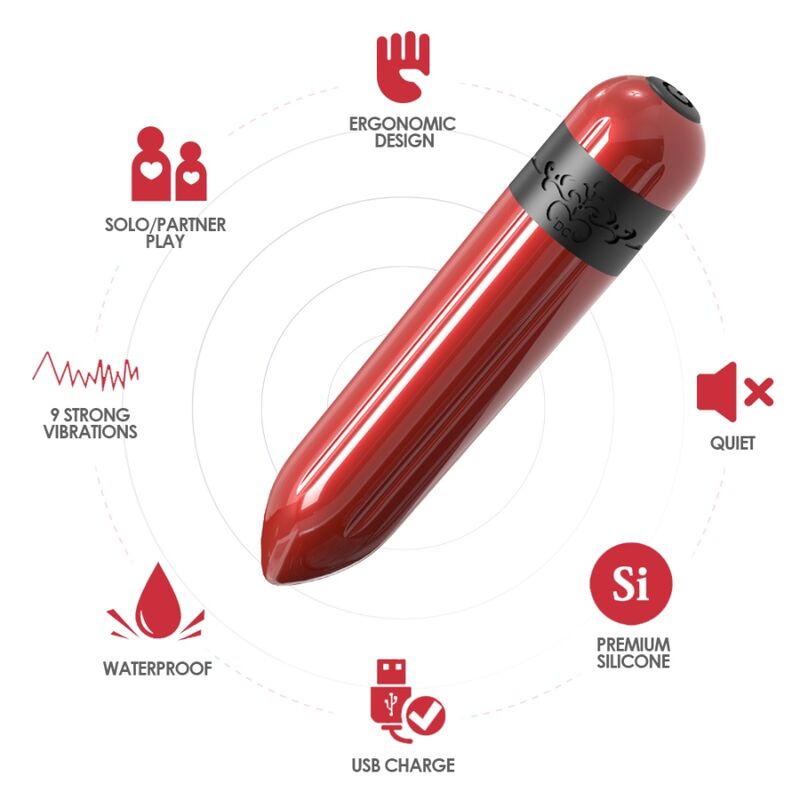 ARMONY - ROCKET VIBRATOR BULLET REMOTE CONTROL FUCHSIA - NOCTURNA DESIRES