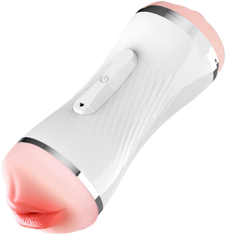 ARMONY - DOUBLE VAGINA & MOUTH VIBRATOR MASTURBATOR WHITE - NOCTURNA DESIRES