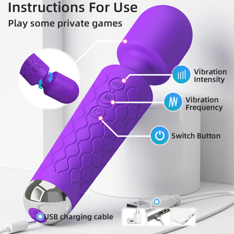 ARMONY - VIOLET MASSAGER & VIBRATOR - NOCTURNA DESIRES