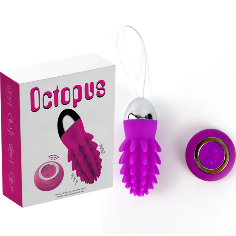 ARMONY - OCTOPUS CACTUS VIBRATING EGG VIOLET REMOTE CONTROL - NOCTURNA DESIRES