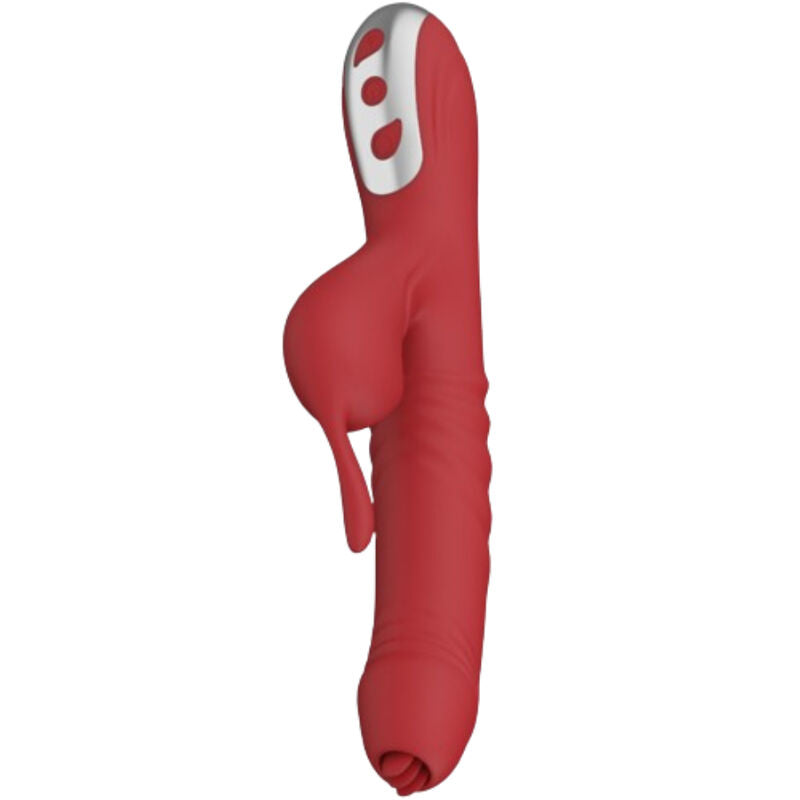 ARMONY - SUCK VIBRATOR & SUCKER WITH STIMULATING TONGUE BURGUNDY - NOCTURNA DESIRES
