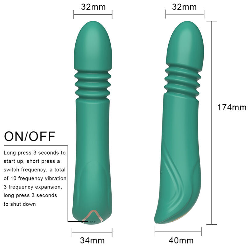 ARMONY - GREEN G-SPOT VIBRATOR & THRUSTING - NOCTURNA DESIRES