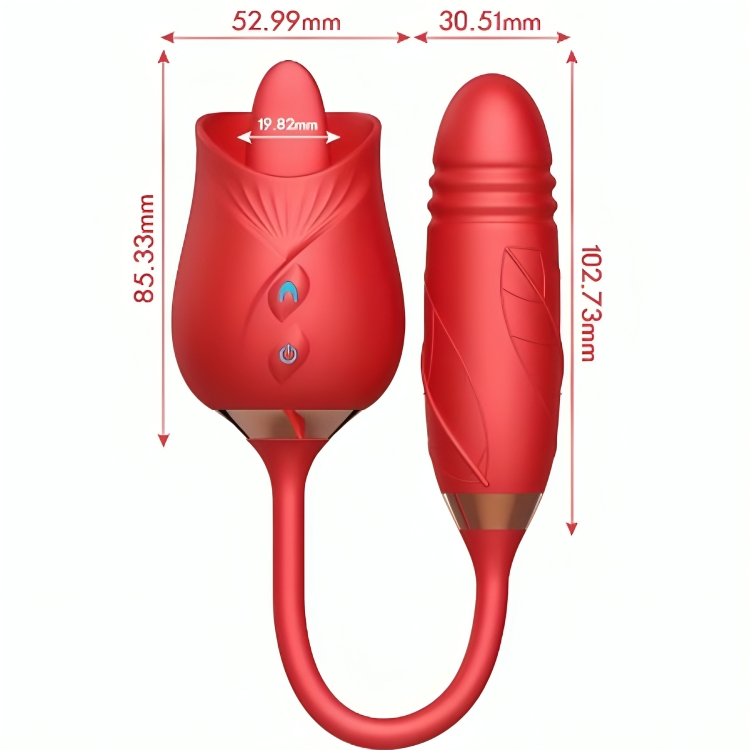 ARMONY - DELIGHT FLOWER VIBRATOR & THRUSTING WITH RED TONGUE - NOCTURNA DESIRES