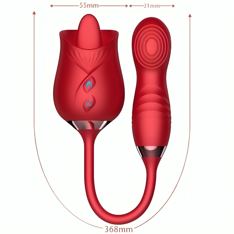 ARMONY - DELIGHT FLOWER VIBRATOR & BUMPING WITH RED TONGUE - NOCTURNA DESIRES