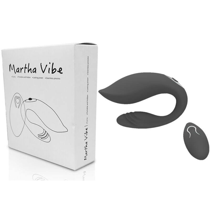 ARMONY - MARTHA VIBRATOR FOR COUPLES BLACK REMOTE CONTROL - NOCTURNA DESIRES