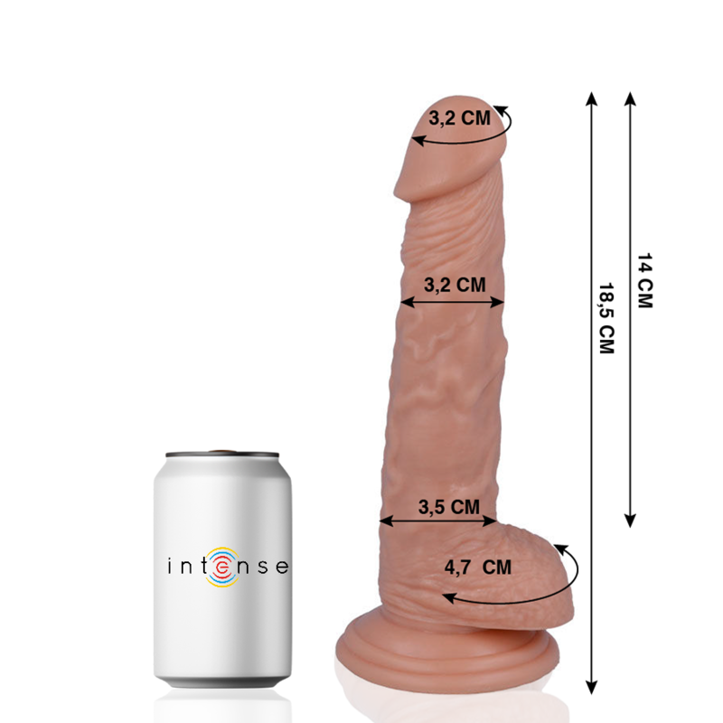 MR INTENSE - 13 REALISTIC COCK 18.5 CM -O- 3.2 CM MR. INTENSE  NOCTURNA DESIRES