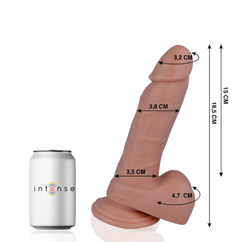 MR INTENSE - 14 REALISTIC COCK 18.5 CM -O- 3.8 CM MR. INTENSE  NOCTURNA DESIRES