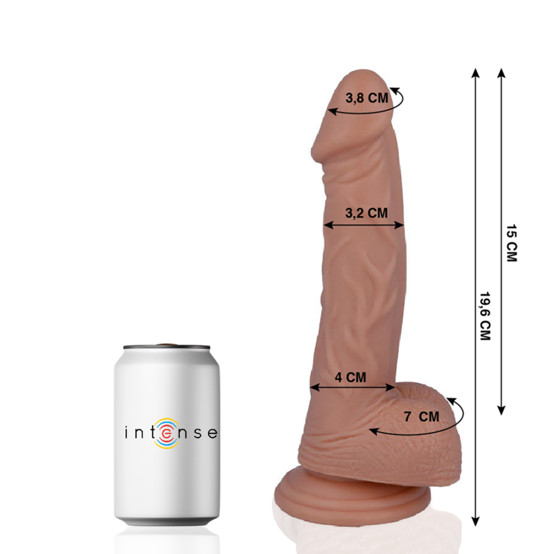 MR INTENSE - 16 REALISTIC COCK 19.6 CM -O- 3.2 CM MR. INTENSE  NOCTURNA DESIRES