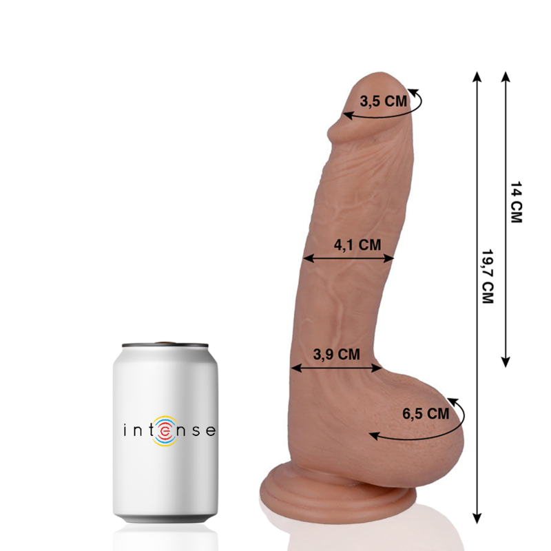 MR INTENSE - 17 REALISTIC COCK 19.7 CM -O- 4.1 CM MR. INTENSE  NOCTURNA DESIRES