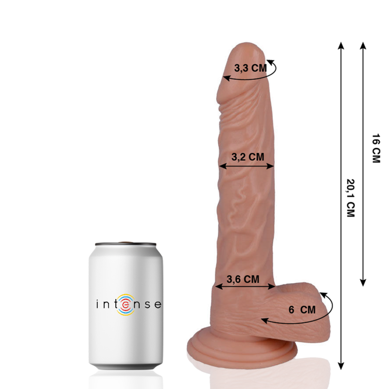 MR INTENSE - 21 REALISTIC COCK 20.1 CM -O- 3.2 CM MR. INTENSE  NOCTURNA DESIRES