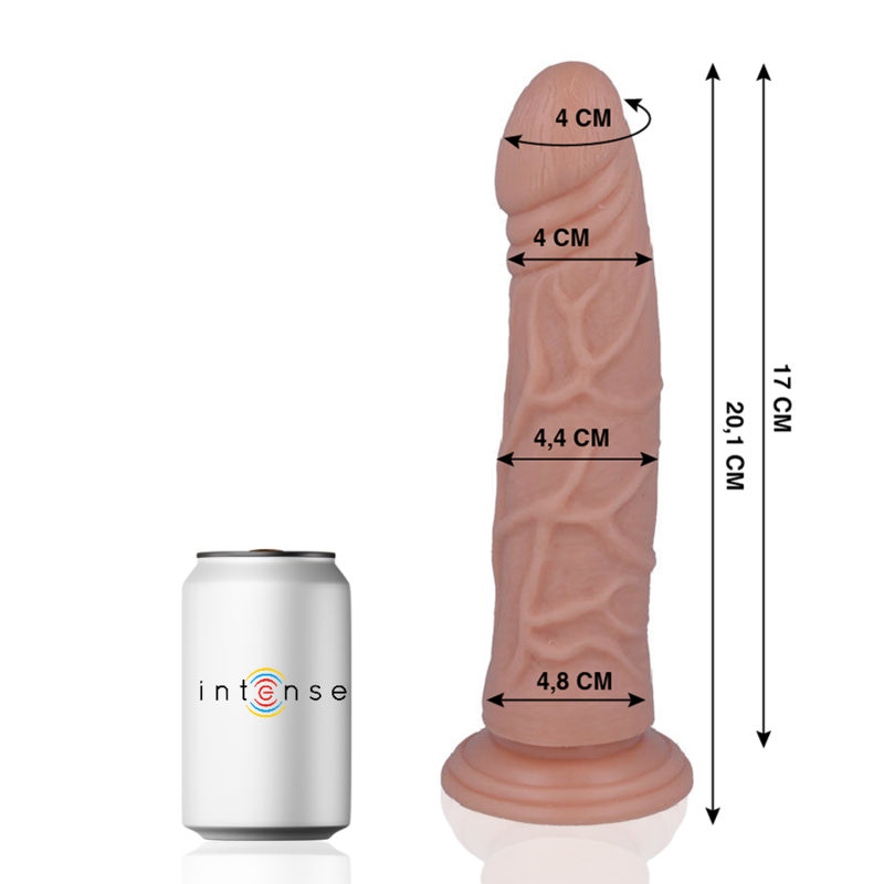 MR INTENSE - 22 REALISTIC COCK 20.1 CM -O- 4.4 CM MR. INTENSE  NOCTURNA DESIRES