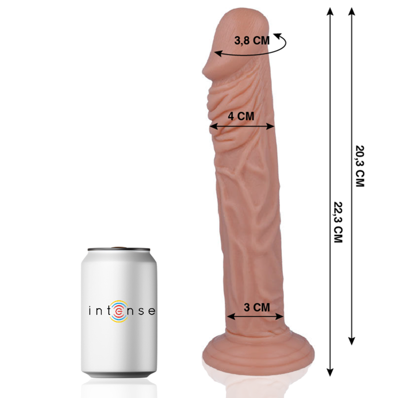 MR INTENSE - 27 REALISTIC COCK 22.3 CM -O- 4 CM MR. INTENSE  NOCTURNA DESIRES