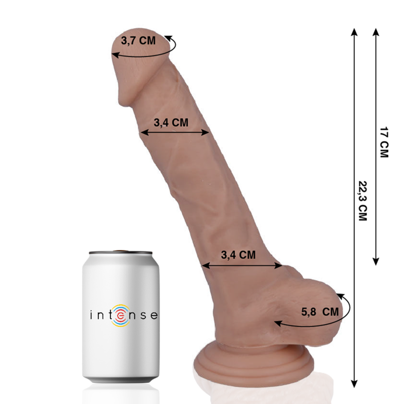 MR INTENSE - 28 REALISTIC COCK 22.3 CM -O- 3.4 CM MR. INTENSE  NOCTURNA DESIRES