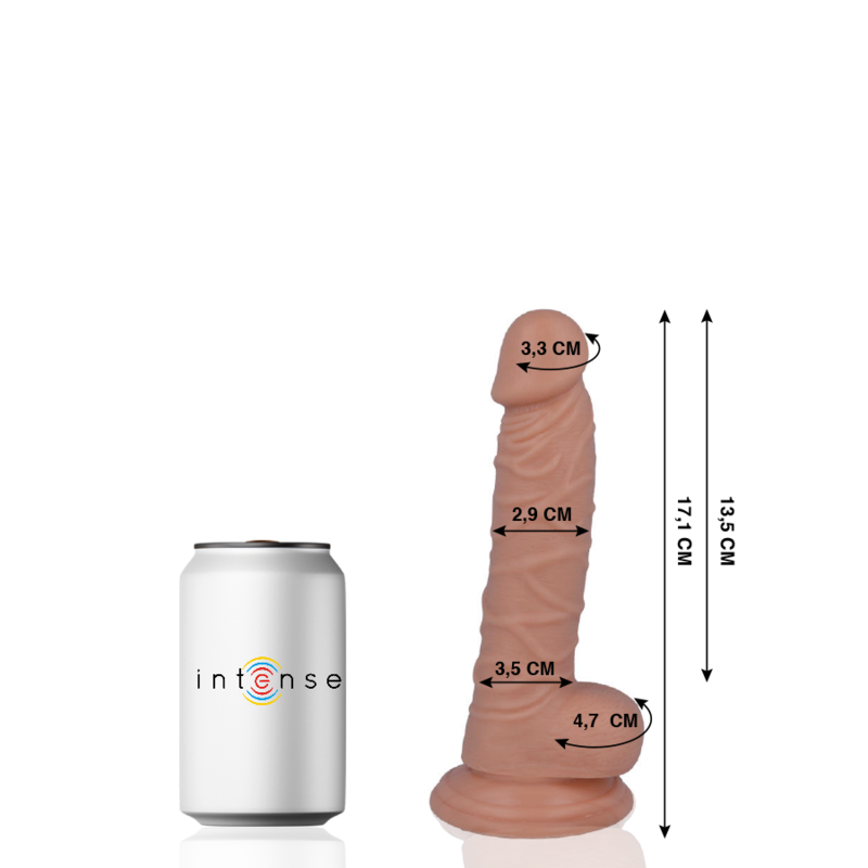 MR INTENSE - 7 REALISTIC COCK 17.1 CM -O- 2.9 CM MR. INTENSE  NOCTURNA DESIRES