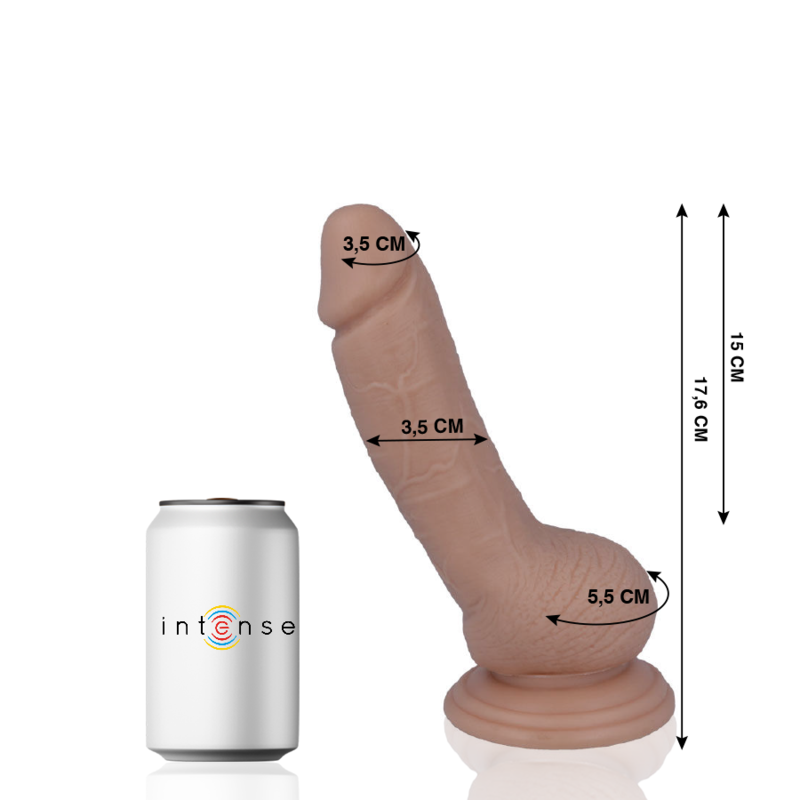 MR INTENSE - 8 REALISTIC COCK 17.6 CM -O- 3.5 CM MR. INTENSE  NOCTURNA DESIRES