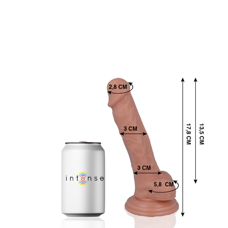 MR INTENSE - 9 REALISTIC COCK 17.8 CM -O- 3 CM MR. INTENSE  NOCTURNA DESIRES
