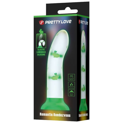 PRETTY LOVE - MAGICAL NIGHTFALL DILDO WITHOUT VIBRATION LUMINOUS GREEN - NOCTURNA DESIRES