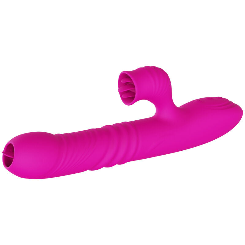 ARMONY - FANNY MULTIFUNCTION DOUBLE TONGUE VIBRATOR FUCHSIA HEAT EFFECT - NOCTURNA DESIRES