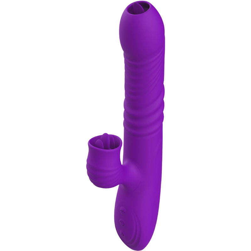 ARMONY - FULLY G SPOT RABBIT VIBRATOR WITH STIMULATING TONGUE VIOLET HEAT EFFECT - NOCTURNA DESIRES