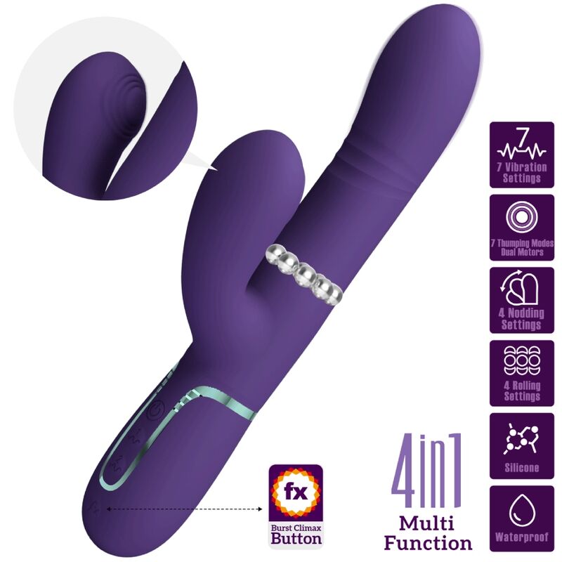 PRETTY LOVE - MULTIFUNCTION G-SPOT VIBRATOR PURPLE - NOCTURNA DESIRES
