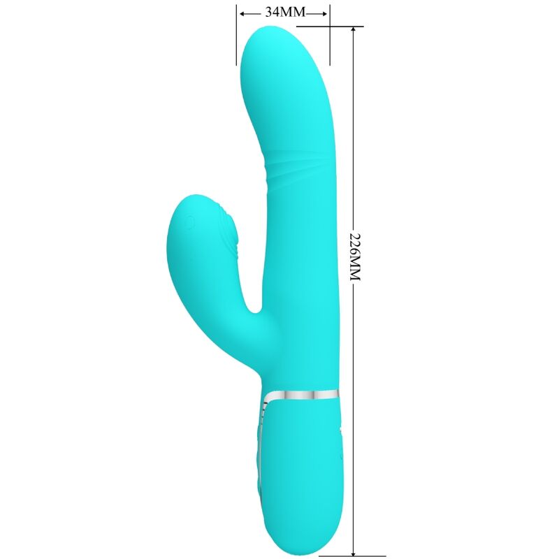 PRETTY LOVE - MULTIFUNCTION G-SPOT VIBRATOR AQUA GREEN - NOCTURNA DESIRES