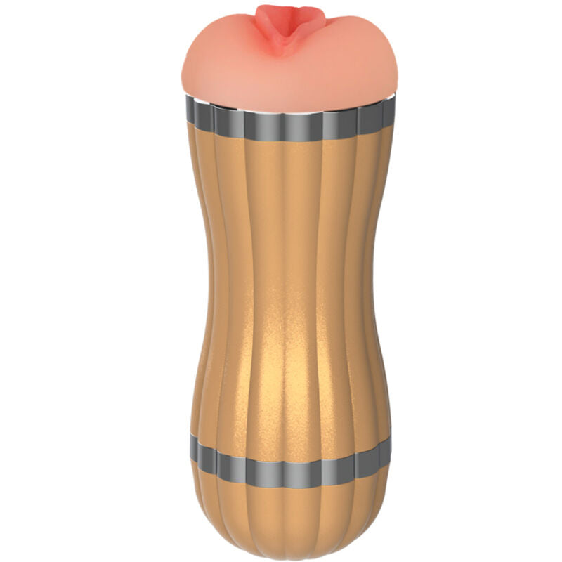 ARMONY - BEVIS DOUBLE MASTURBATOR VAGINA & MOUTH WITHOUT VIBRATION GOLD - NOCTURNA DESIRES