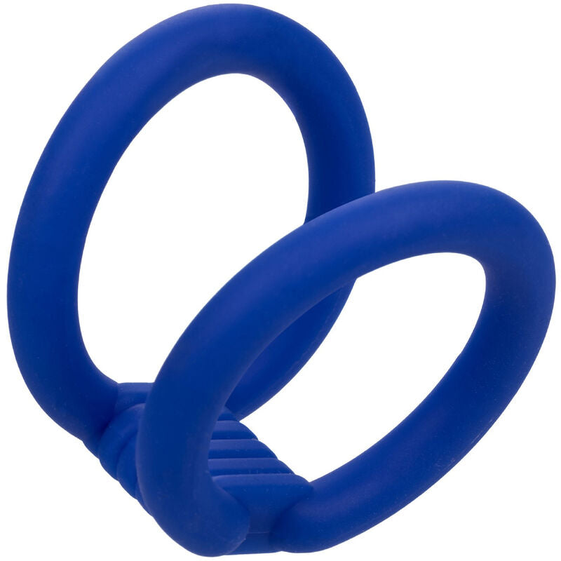 CALEXOTICS - ADMIRAL DUAL COCK CAGE BLUE - NOCTURNA DESIRES
