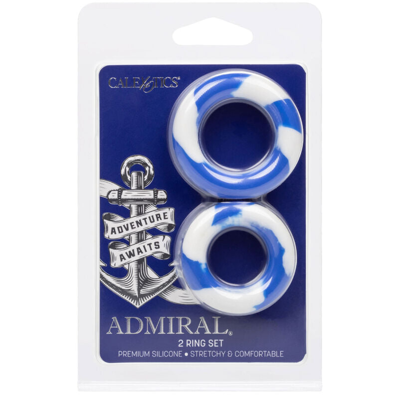 CALEXOTICS - ADMIRAL SET 2 PENIS RINGS - NOCTURNA DESIRES