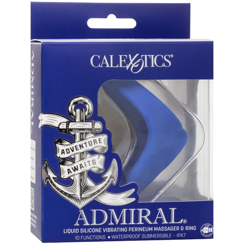 CALEXOTICS - ADMIRAL PERINEUM MASSAGER BLUE - NOCTURNA DESIRES