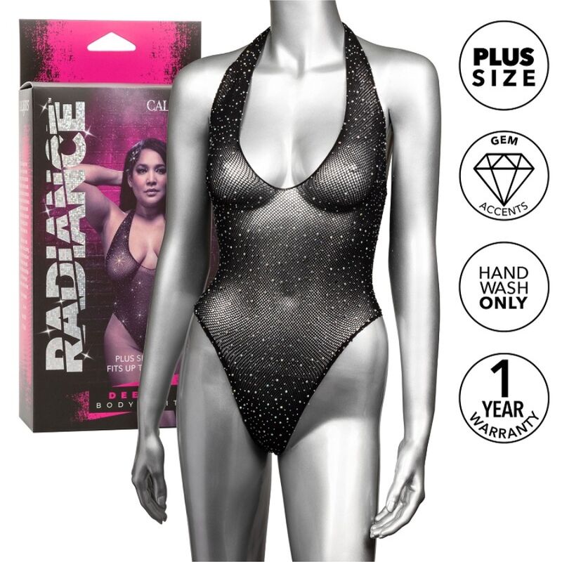 CALEXOTICS - RADIANCE SHOULDER SHRUG RHINE PLUS SIZE - NOCTURNA DESIRES