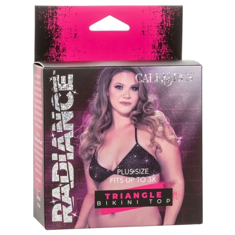 CALEXOTICS - RADIANCE TRIANGLE BIKINI TOP RHINE PLUS SIZE - NOCTURNA DESIRES