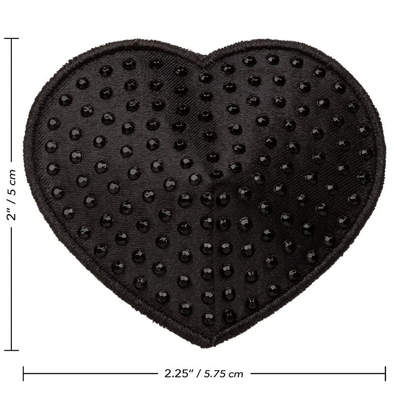 CALEXOTICS - RADIANCE HEART-SHAPED JEWEL NIPPLE SHIELDS - NOCTURNA DESIRES
