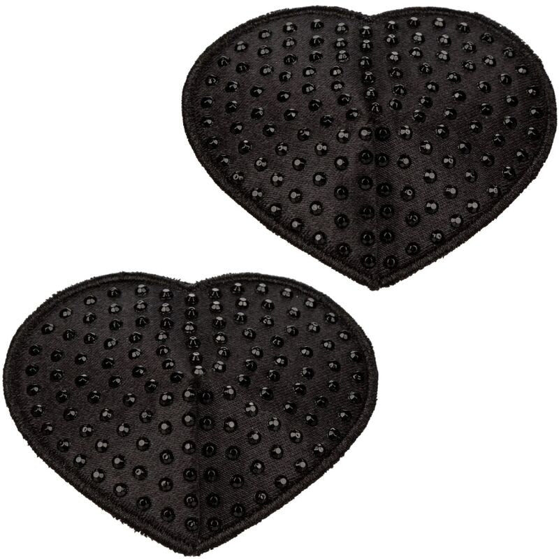 CALEXOTICS - RADIANCE HEART-SHAPED JEWEL NIPPLE SHIELDS - NOCTURNA DESIRES