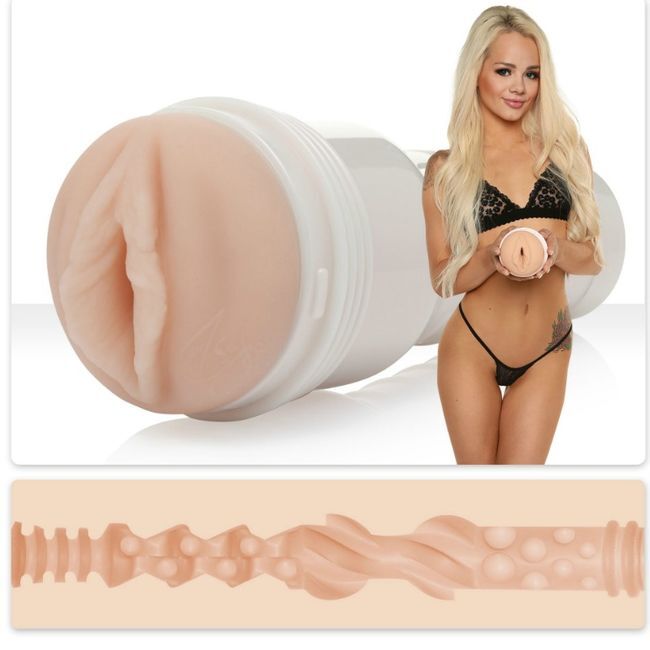 FLESHLIGHT - ELSA JEAN VAGINA TASTY + UNIVERSAL LAUNCH + AQUA QUALITY LUBRICANT 50 ML - NOCTURNA DESIRES