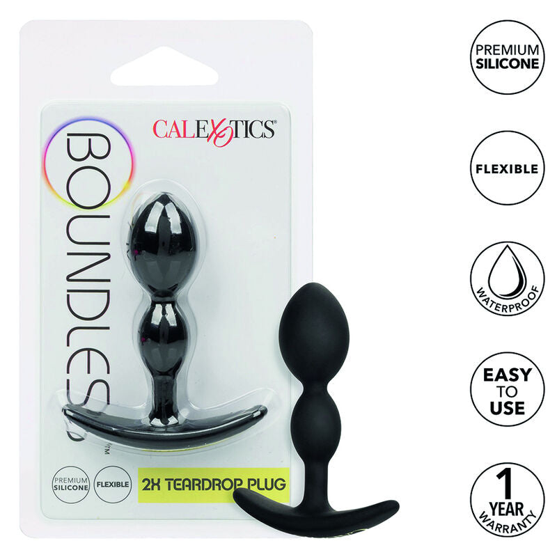 CALEXOTICS - BOUNDLESS 2X TEARDROP PLUG - NOCTURNA DESIRES