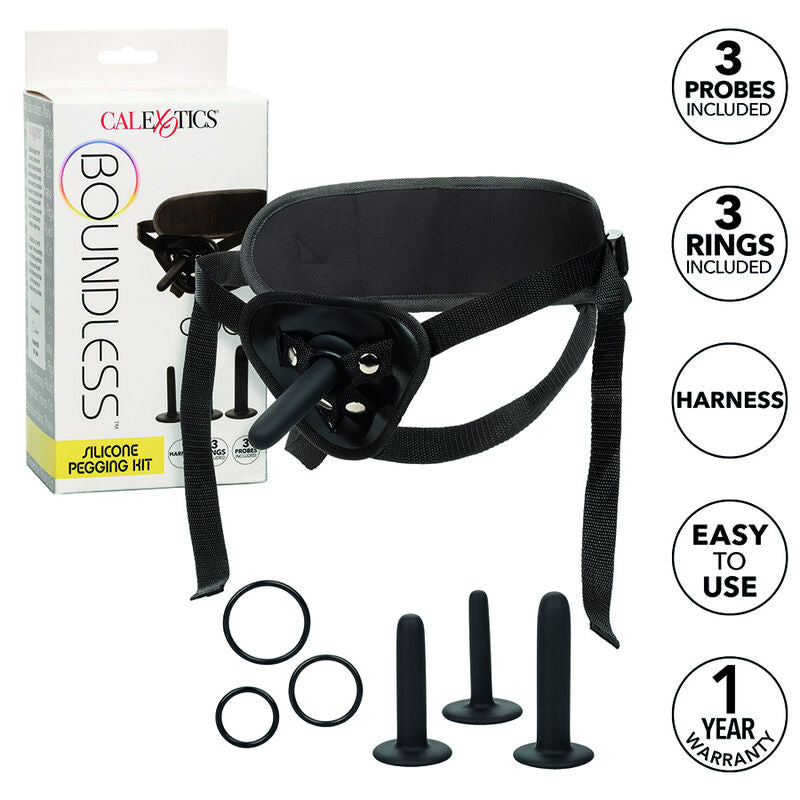 CALEXOTICS - BOUNDLESS SILICONE PEGGING KIT - NOCTURNA DESIRES