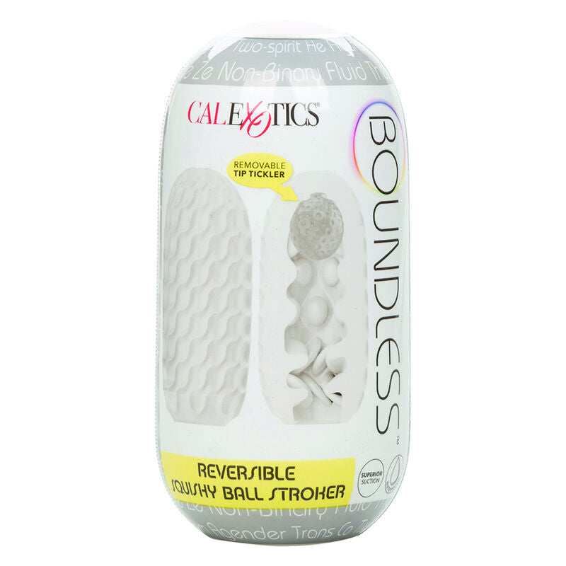 CALEXOTICS - BOUNDLESS REVERSIBLE SQUISHY BALL STROKE YELLOW - NOCTURNA DESIRES