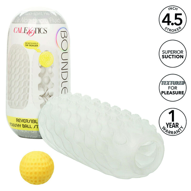 CALEXOTICS - BOUNDLESS REVERSIBLE SQUISHY BALL STROKE GREY - NOCTURNA DESIRES