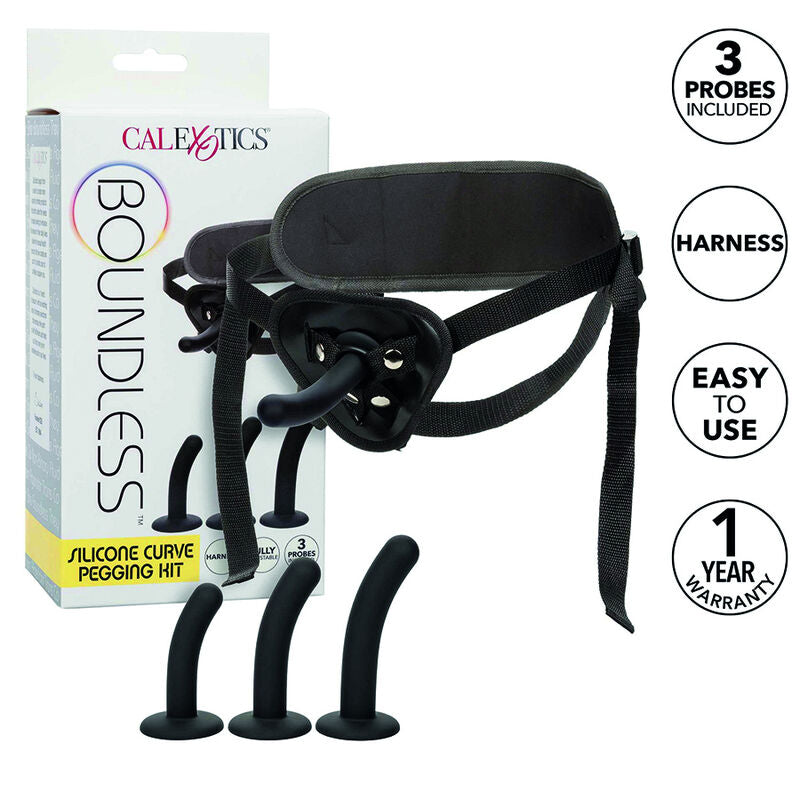 CALEXOTICS - BOUNDLESS SILICONE CURVE PEGGING KIT - NOCTURNA DESIRES