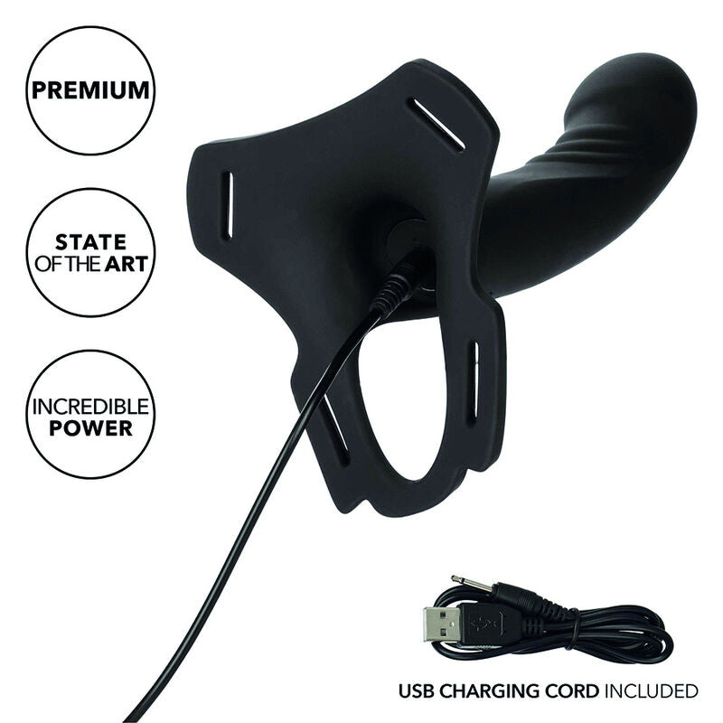 CALEXOTICS - BOUNDLESS RECHARGABLE MULTI-PORPUSE ARNESS - NOCTURNA DESIRES