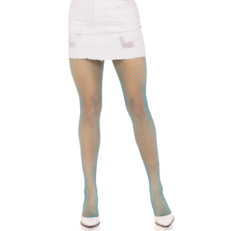 LEG AVENUE - LYCRA FISHNNET PANTYHOSE BLUE - NOCTURNA DESIRES