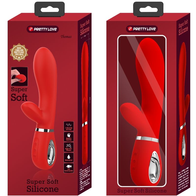 PRETTY LOVE - THOMAS MULTIFUNCTION G-SPOT VIBRATOR RED - NOCTURNA DESIRES