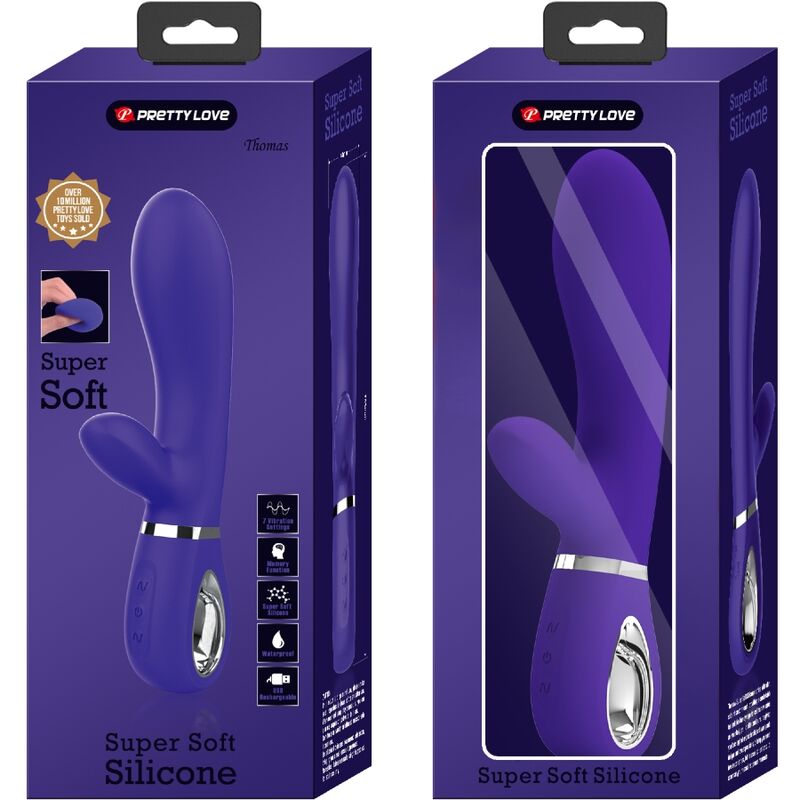PRETTY LOVE - THOMAS MULTIFUNCTION G-SPOT VIBRATOR PURPLE - NOCTURNA DESIRES