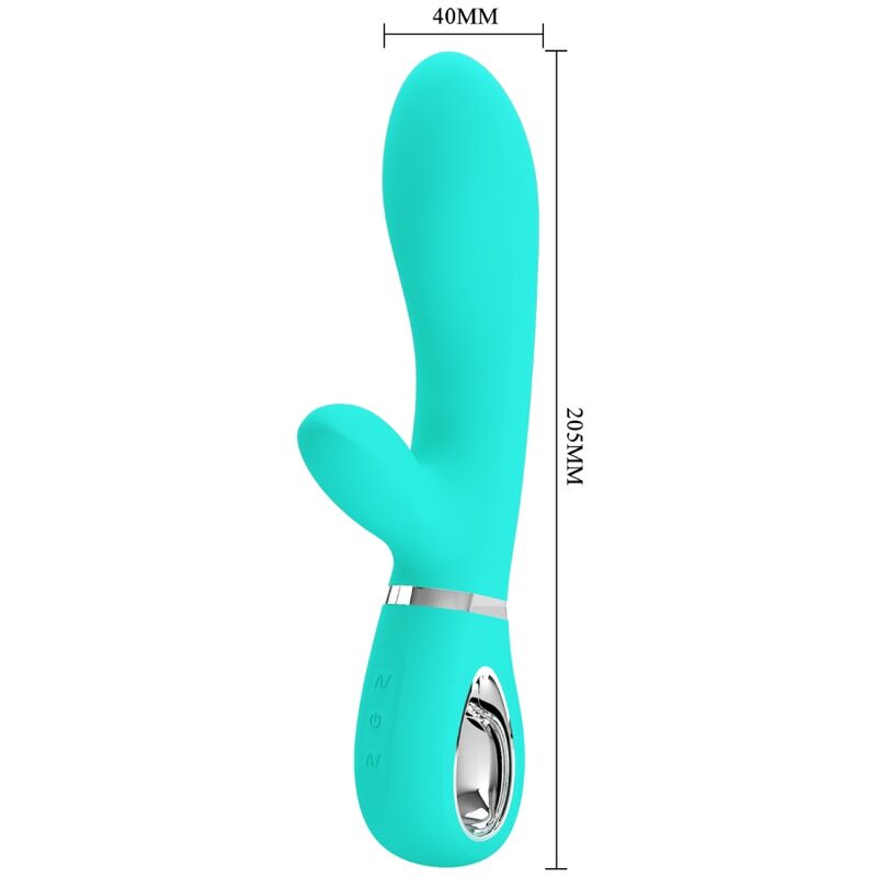 PRETTY LOVE - THOMAS MULTIFUNCTION G-SPOT VIBRATOR AQUA GREEN - NOCTURNA DESIRES