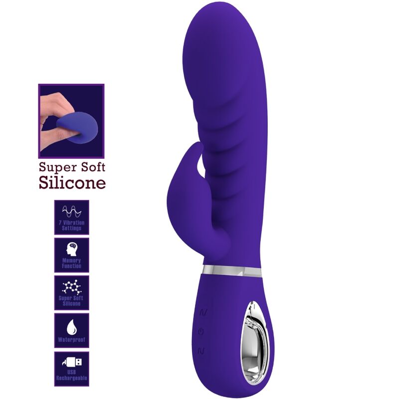 PRETTY LOVE - PRESCOTT MULTIFUNCTION G-SPOT VIBRATOR PURPLE - NOCTURNA DESIRES