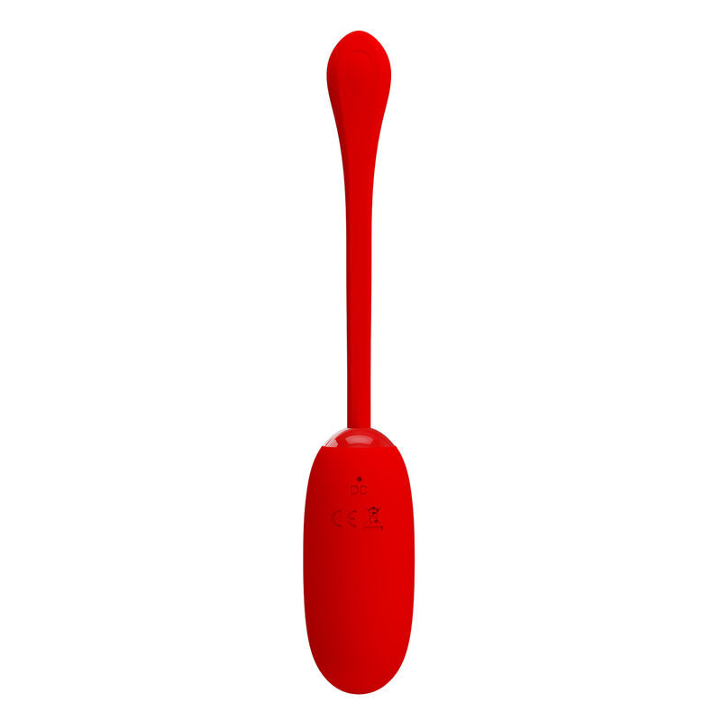 PRETTY LOVE - JULIUS WATERPROOF-RECHARGEABLE VIBRATING EGG RED - NOCTURNA DESIRES