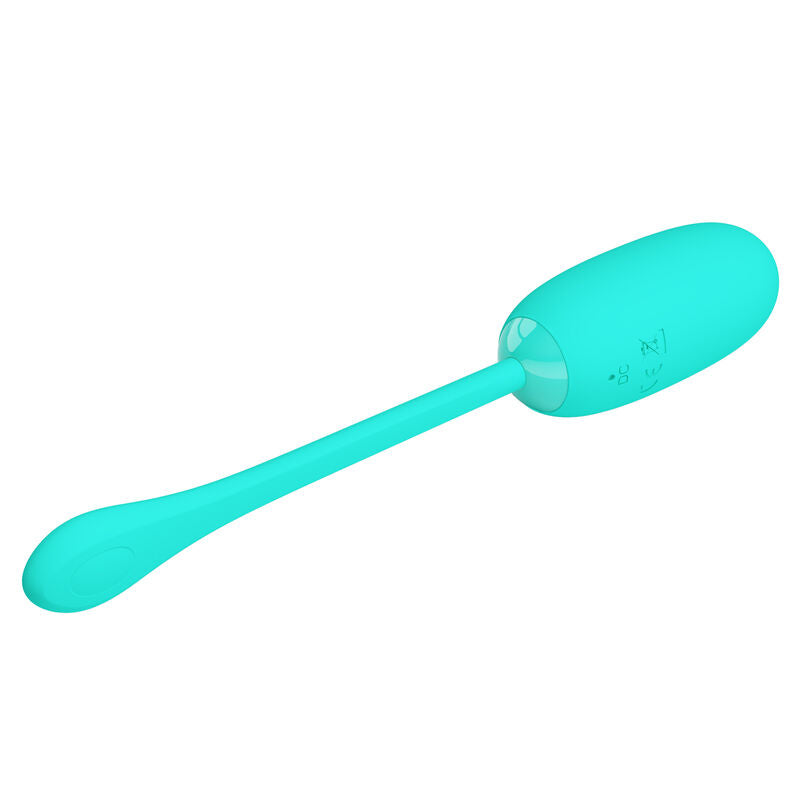 PRETTY LOVE - JULIUS WATERPROOF-RECHARGEABLE VIBRATING EGG AQUA GREEN - NOCTURNA DESIRES
