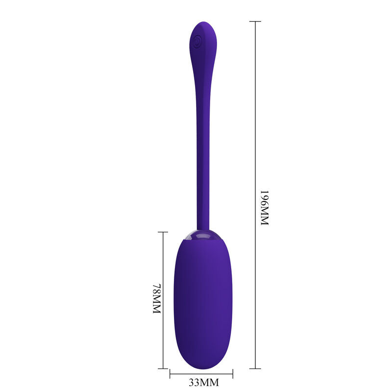 PRETTY LOVE - JULIUS WATERPROOF-RECHARGEABLE VIBRATING EGG PURPLE - NOCTURNA DESIRES