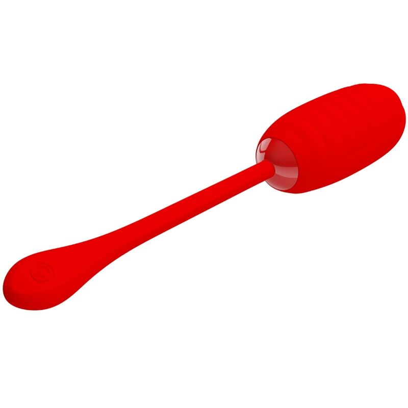 PRETTY LOVE - KIRK RECHARGEABLE VIBRATING EGG RED - NOCTURNA DESIRES